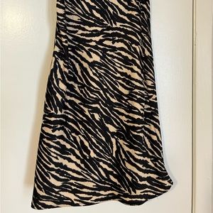 Divided by H&M midi skirt tan and black